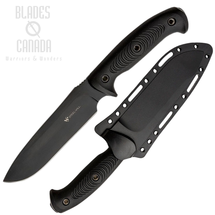 Steel Will Roamer R300-1BK Camp Knife - Black, R300-1BK